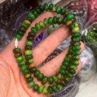 Tự nhiên khô ngọc xanh ngọc abacus hạt vòng cổ ngọc lục bảo xanh thạch anh ngọc bích abacus hạt vòng cổ mẹ dây chuyền phụ kiện đa năng