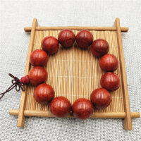 Tự Nhiên Miến Điện Safflower Lê Vòng Tay Bán Buôn Nam Nữ 20MM Gỗ Chắc Chắn Handmade Vòng Tròn Đơn Vòng Tay Phật Hạt Wenwan Vòng Tay