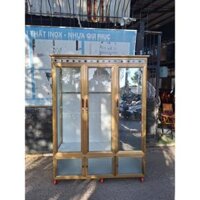 TỦ NHÔM QUẦN ÁO/TỦ ÁO NHÔM KÍNH 1M4