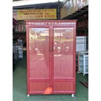 TỦ NHÔM QUẦN ÁO/TỦ ÁO NHÔM KÍNH 1M2