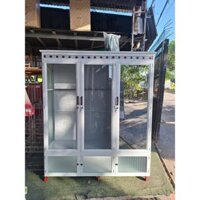 TỦ NHÔM QUẦN ÁO/TỦ ÁO NHÔM KÍNH 1M6