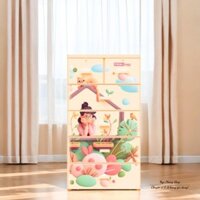 Tủ nhự Mina L 5 ngăn Duy Tân. Tủ đựng đồ đa năng 5 ngăn - 6 hộc. Chất liệu nhựa PP/ABS độ bền cao.