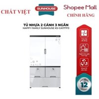 Tủ nhựa 2 cánh 3 ngăn Happy Family SUNHOUSE KS-CA1177F3