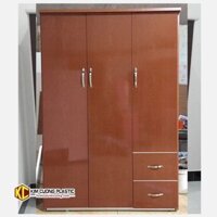 Tủ nhựa 3 cánh 2 buồng giả vân gỗ G3KJ » Tủ nhựa Kim Cương