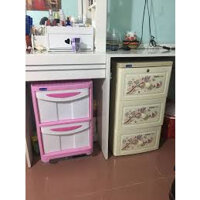 Tủ nhựa 3 tầng Duy Tân Tano nhiều màu 40 x 45 x 74cm nguyên thùng chưa lắp