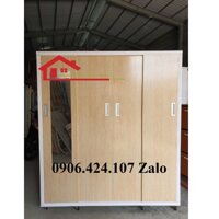 Tủ Nhựa 4 Cánh Lùa 1M8X1M6X50 Freeship Tận HCM Mới 100% Tại Kho Sản Xuất