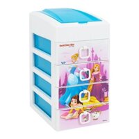 TỦ NHỰA 4 NGĂN TINY DISNEY ĐẠI ĐỒNG TIẾN [ PROJECT P1703]