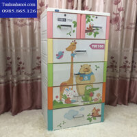 Tủ nhựa 5 tầng Duy Tân Tabi – L