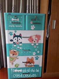 Tủ nhựa 5 tầng Duy Tân Tabi L Cún Xanh