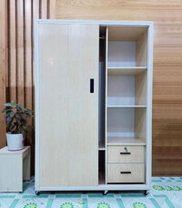 Tủ nhựa cánh lùa 2 cánh , Tủ áo lùa 1m2 , 1m4 , 1m6 , tủ đựng quần áo bằng nhựa đài loan - Tủ 1m2