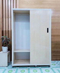 Tủ nhựa cánh lùa 2 cánh , Tủ áo lùa 1m2 , 1m4 , 1m6 , tủ đựng quần áo bằng nhựa đài loan - Tủ áo 1m6