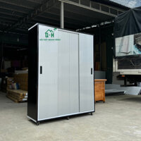 TỦ NHỰA CỬA LÙA CAO CẤP CÓ BÁNH XE TIỆN LỢI