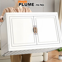 Tủ Nhựa Cửa Nam Châm Dung Tích Lớn Tủ Nhựa Quần Áo Ghép Gấp Gọn Tủ Đa Năng Thông Minh Có Bánh Xe