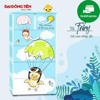 TỦ NHỰA ĐẠI ĐỒNG TIẾN NICE GÀ CON TẬP BAY- GIAO HỎA TỐC 1H