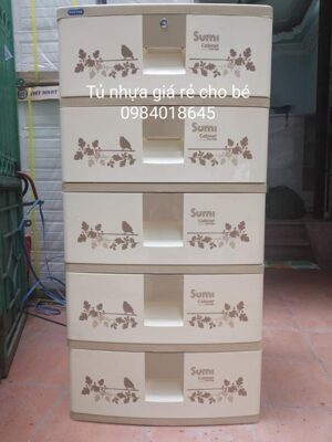 Tủ đựng quần áo trẻ em Sumi Duy Tân 5 tầng