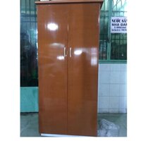 Tủ nhựa đài loan 2 buồng cao 1m85 vân gỗTPHCM