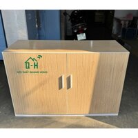 TỦ NHỰA ĐÀI LOAN 2 CÁNH MỞ MÀU XOAN CAO 80CM NGANG 1M2 SÂU 45CM