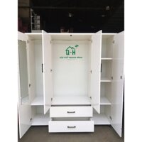 TỦ NHỰA ĐÀI LOAN 4 CÁNH LỚN 1M6X1M8 CAO CẤP HCM