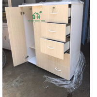 Tủ nhựa Đài Loan kem sồi 2 cánh 5 ngăn giao nhanh hcm