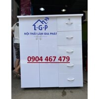 Tủ nhựa đai loan màu trắng tinh mới 100% có bánh xe di chuyển nhẹ