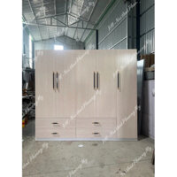 Tủ Nhựa Đài Loan. Tủ đựng quần áo 5 cánh mở. Ngang 2m x 1m8 x 47 [HCM - Bình Dương]
