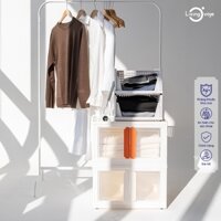 Tủ nhựa đựng đồ bảo quản quần áo - đồ chơi, sách vở - có cánh cửa- có bánh xe dễ dàng di chuyển