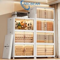 Tủ Nhựa Đựng Đồ Siêu Lớn Gấp Gọn Có Bánh Xe Tủ Nhựa Đồ Đa Năng 5 Tầng Thông Minh Thùng Đựng Quần Áo Nhựa Đa Kích Thước