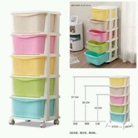 Tủ nhựa đựng quần áo 5 tầng