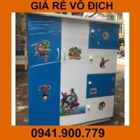 Tủ nhựa đựng quần áo cho bé gái màu hồng trắng VTB04