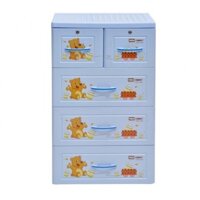 Tủ nhựa đựng quần áo hàng đẹp, tủ ngăn kéo nhựa Panda 3 tầng, 4 tầng, 5 tầng ( HSL )