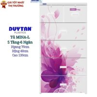 Tủ nhựa duy tân 5 Tầng- 6 Ngăn Mina-L Màu TRẮNG Size LỚN NHẤT