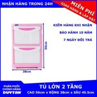 Tủ nhựa Duy Tân lớn 2 tầng