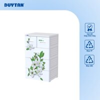 Tủ nhựa DUY TÂN Mina 4 tầng 5 ngăn 60 x 48 x 100 cm - 42252 - TRẮNG