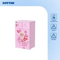 Tủ nhựa DUY TÂN Mina 4 tầng 5 ngăn 60 x 48 x 100 cm - 42252 - HỒNG