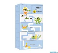 Tủ nhựa Duy Tân Mina 5 tầng - (xanh dương + cướp biển)