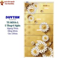 Tủ nhựa duy tân MINA-L 5 tầng 6 ngăn - Size LỚN NHẤT-NHIỀU MẪU XINH