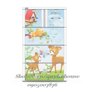 Tủ Nhựa Duy Tân Tabi-M (4 tầng - 5 ngăn)