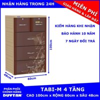 Tủ nhựa Duy Tân TABI-M 4 tầng [bonus]