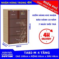 Tủ nhựa Duy Tân TABI-M 4 tầng [bonus]