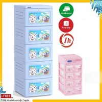 Tủ Nhựa Duy Tân Tano 5 Ngăn new 2020- TẶNG KÈM TỦ NHỰA MINI