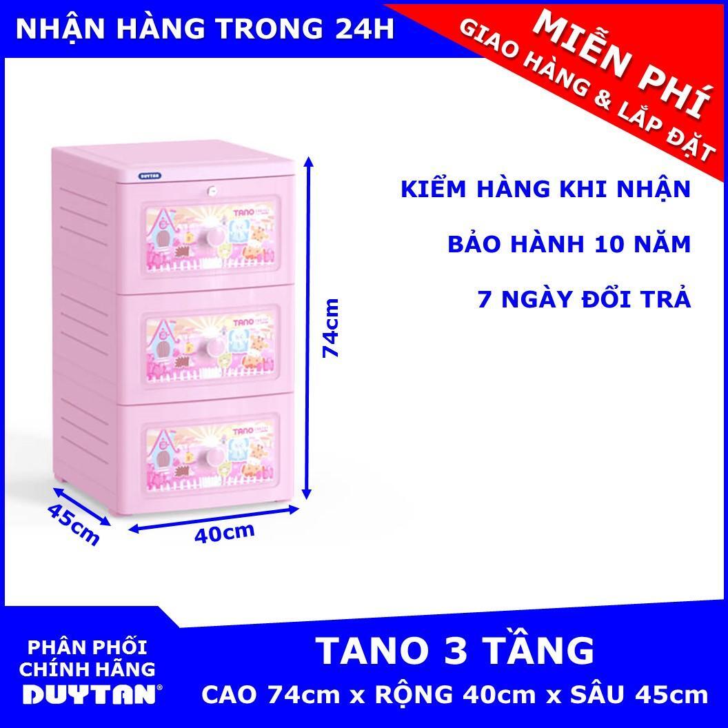 Tủ nhựa Duy Tân Tano có khóa 3 tầng