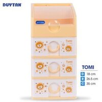 Tủ nhựa Duy Tân Tomi 4 ngăn (18 x 26.5 x 35 cm)-Nhiều màu