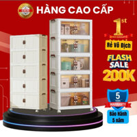 Tủ nhựa gấp gọn kiểu Hàn chất liệu nhựa cao cấp.tủ gấp gọn đa năng