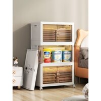 Tủ Nhựa Gấp Gọn Rộng 50cm - Tủ Nhựa Đa Năng - Tủ Đựng Đồ Thông Minh - Tủ Đựng Đồ Có Bánh Xe 360 Chất Liệu Nhựa PP