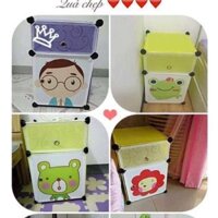 Tủ nhựa ghép để đầu giường