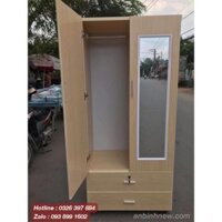 Tủ nhựa Giả gỗ có gương AB723