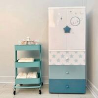 Tủ nhựa Kub 4 tầng đựng quần áo cho bé cao cấp