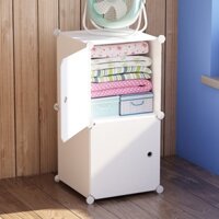 Tủ Nhựa Lắp Ghép 2 Ô Thông Minh Sâu 47cm