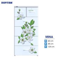 Tủ nhựa MINA 5 tầng cao cấp, chất lượng, giá rẻ, chính hãng Nhựa Duy Tân - Trắng hoa bưởi
