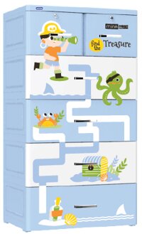 Tủ nhựa Mina 5 tầng Dương Hải tặc